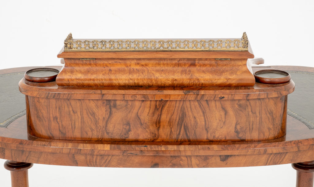 Pretty Victorian Walnut Shaped Writing Table
