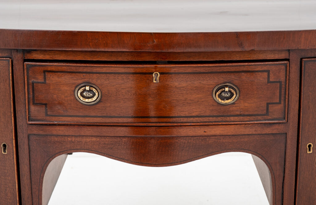 Regency Mahogany Bow Sideboard