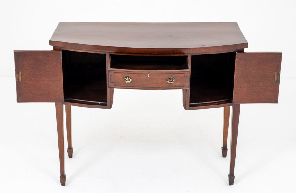 Regency Mahogany Bow Sideboard