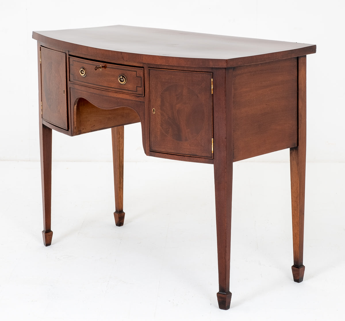 Regency Mahogany Bow Sideboard