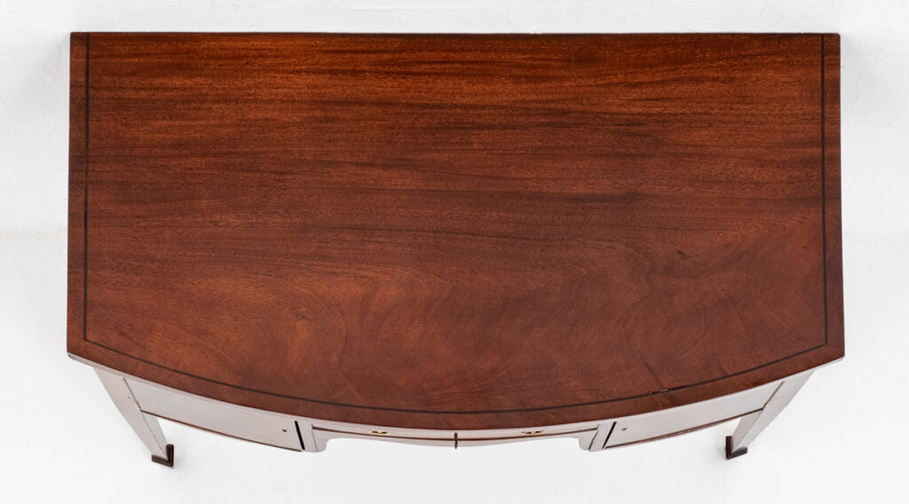 Regency Mahogany Bow Sideboard