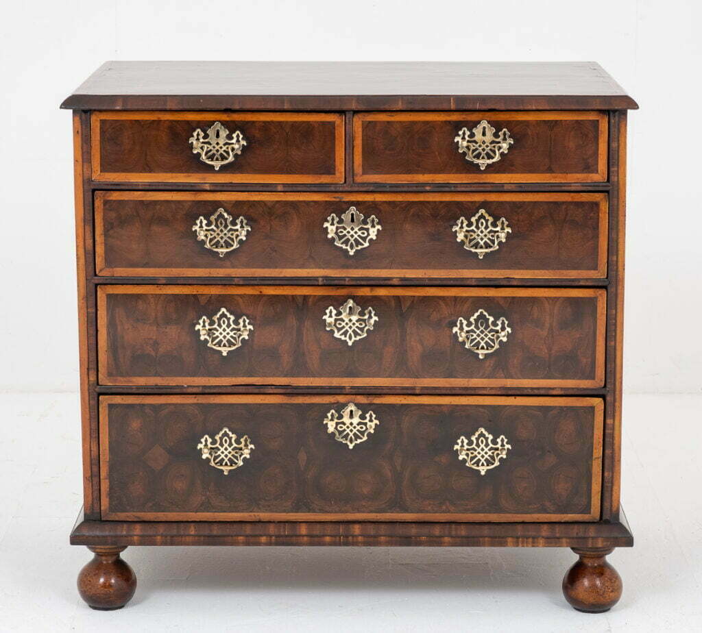 Stunning 17th Century Oyster Laburnum Chest of Drawers