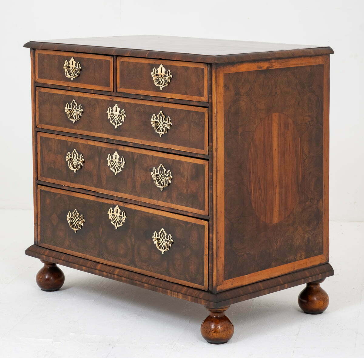 Stunning 17th Century Oyster Laburnum Chest of Drawers