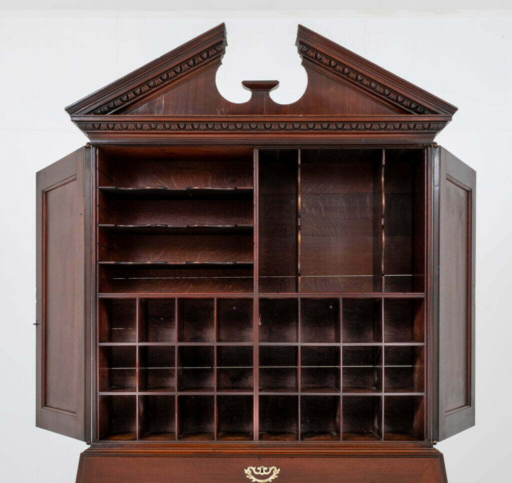 George II Mahogany Bureau Bookcase