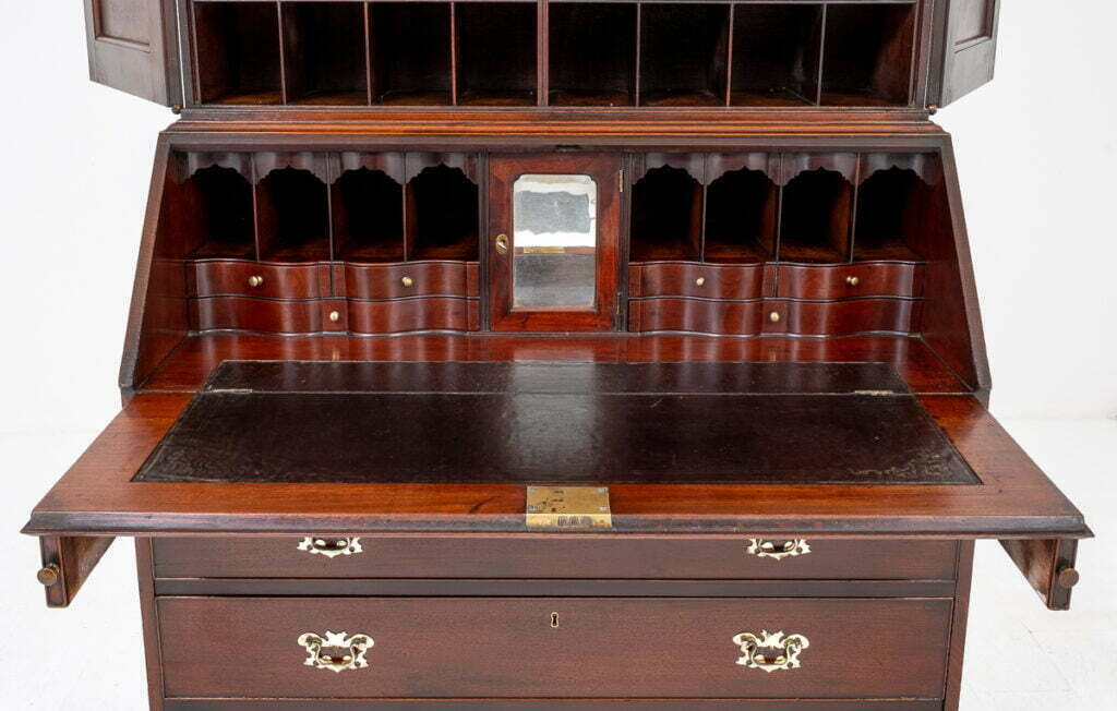 George II Mahogany Bureau Bookcase