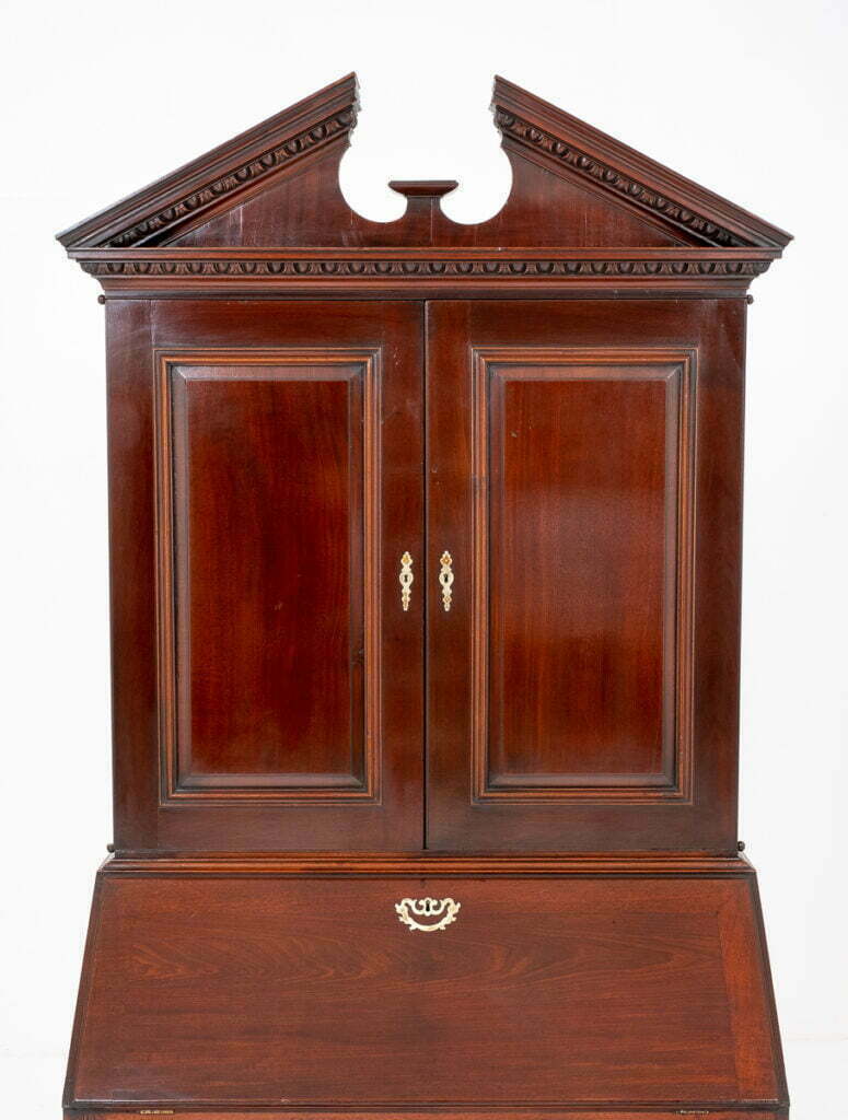 George II Mahogany Bureau Bookcase