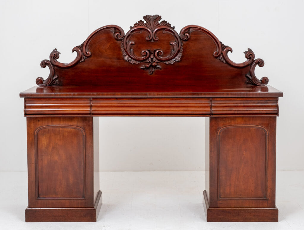 Victorian Mahogany Pedestal Sideboard