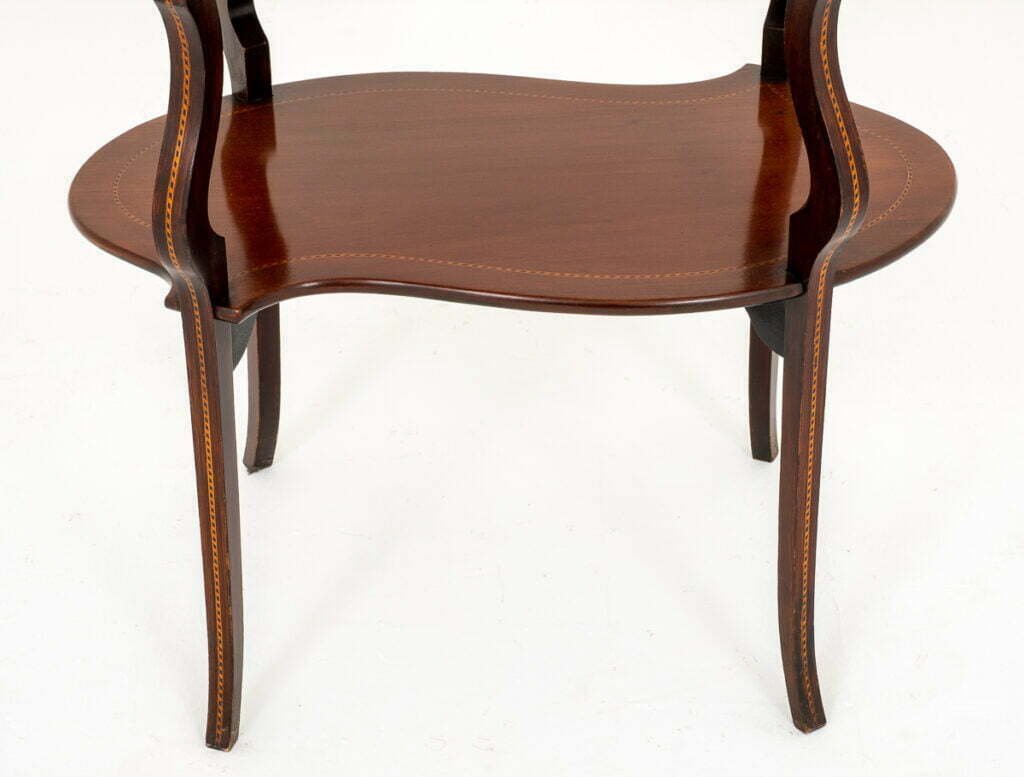 Sheraton Revival Mahogany Shaped Occasional Table