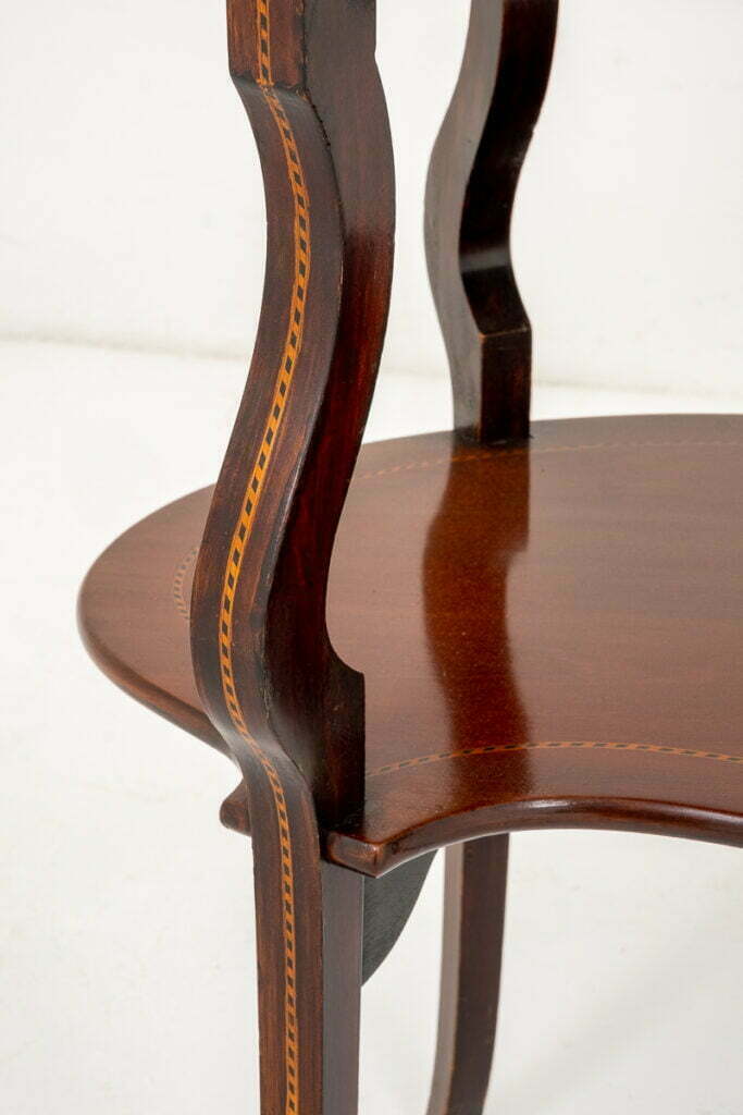 Sheraton Revival Mahogany Shaped Occasional Table