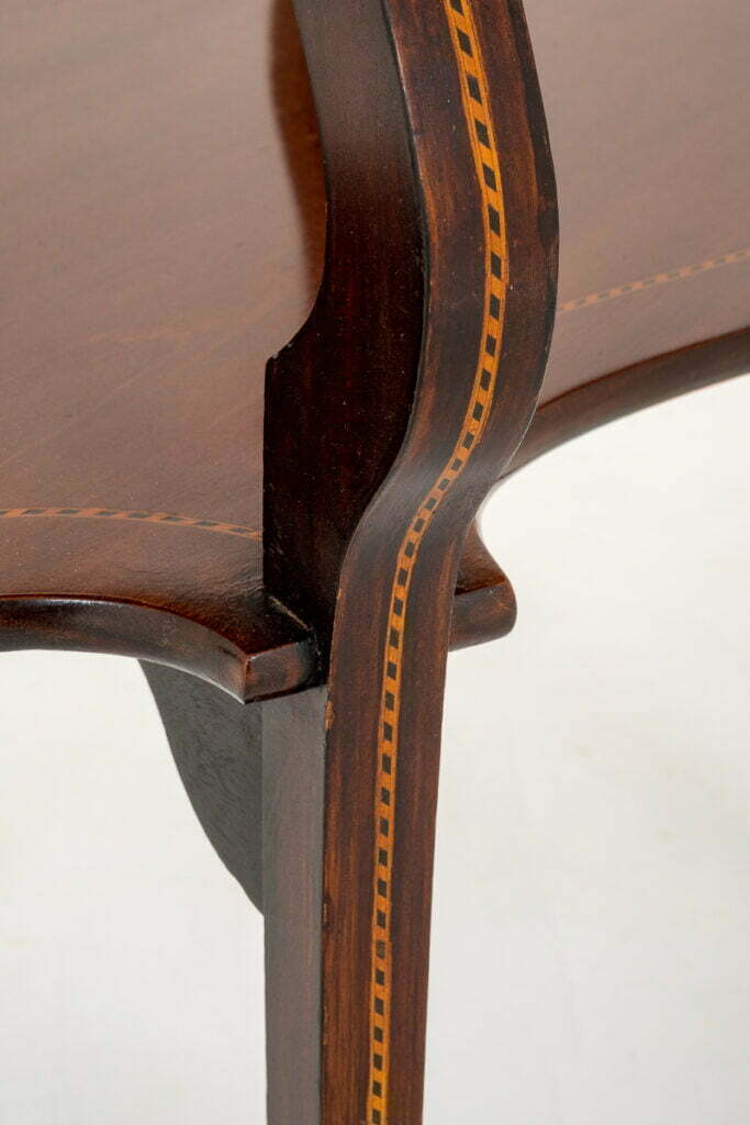 Sheraton Revival Mahogany Shaped Occasional Table