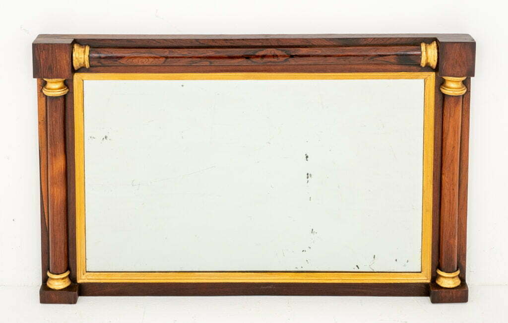 Rosewood and Gilt Mirror