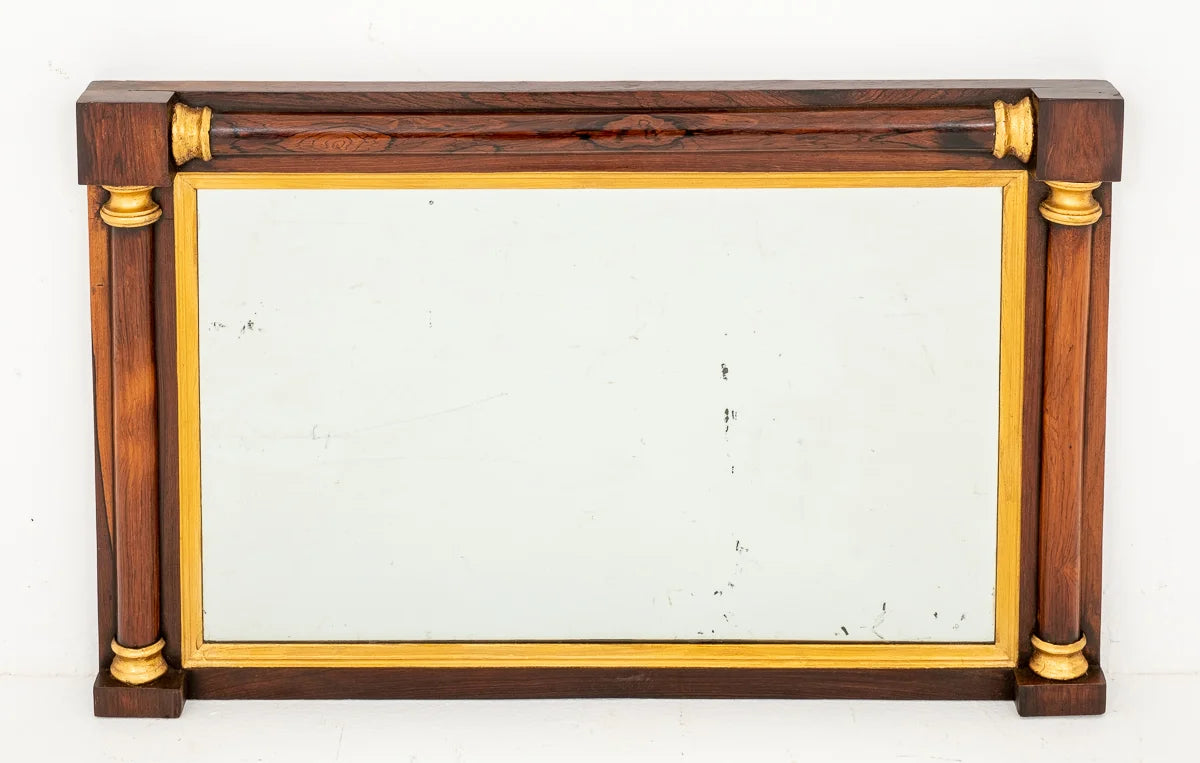 Rosewood and Gilt Mirror