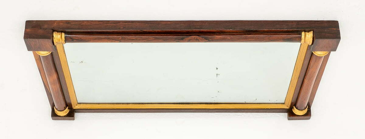 Rosewood and Gilt Mirror