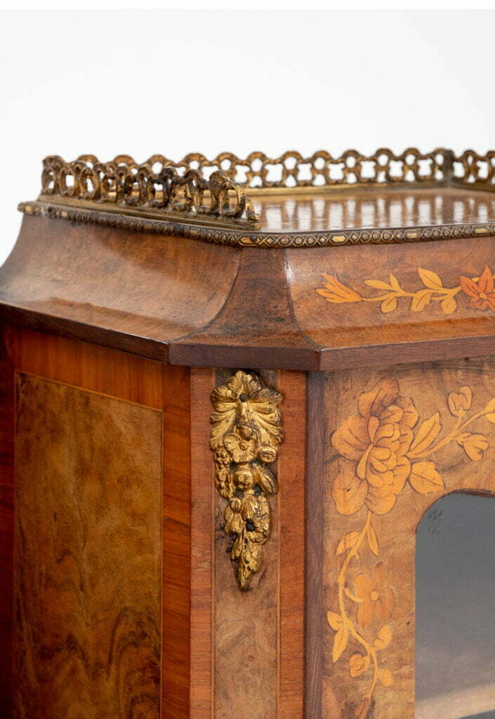 Wonderful French Walnut and Marquetry Bonheur de Jour