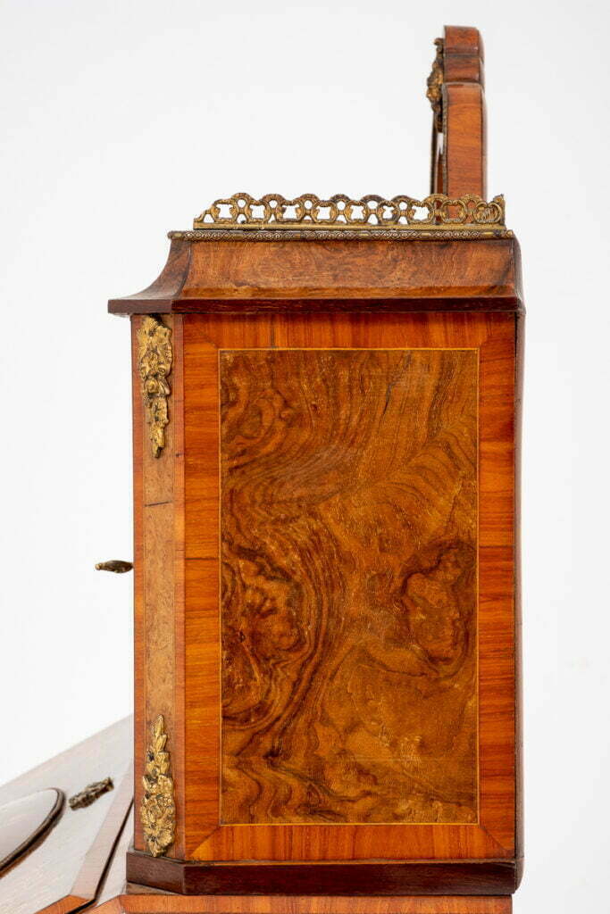 Wonderful French Walnut and Marquetry Bonheur de Jour