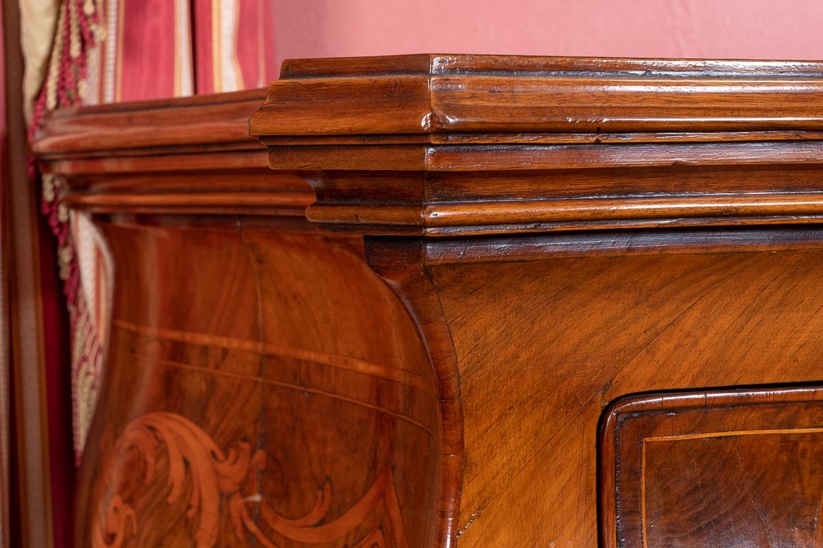Amazing 6 Piece French Burr Walnut and Marquetry Bedroom Suite