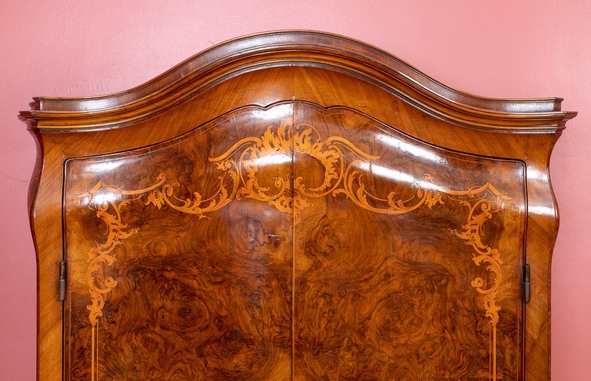 Amazing 6 Piece French Burr Walnut and Marquetry Bedroom Suite