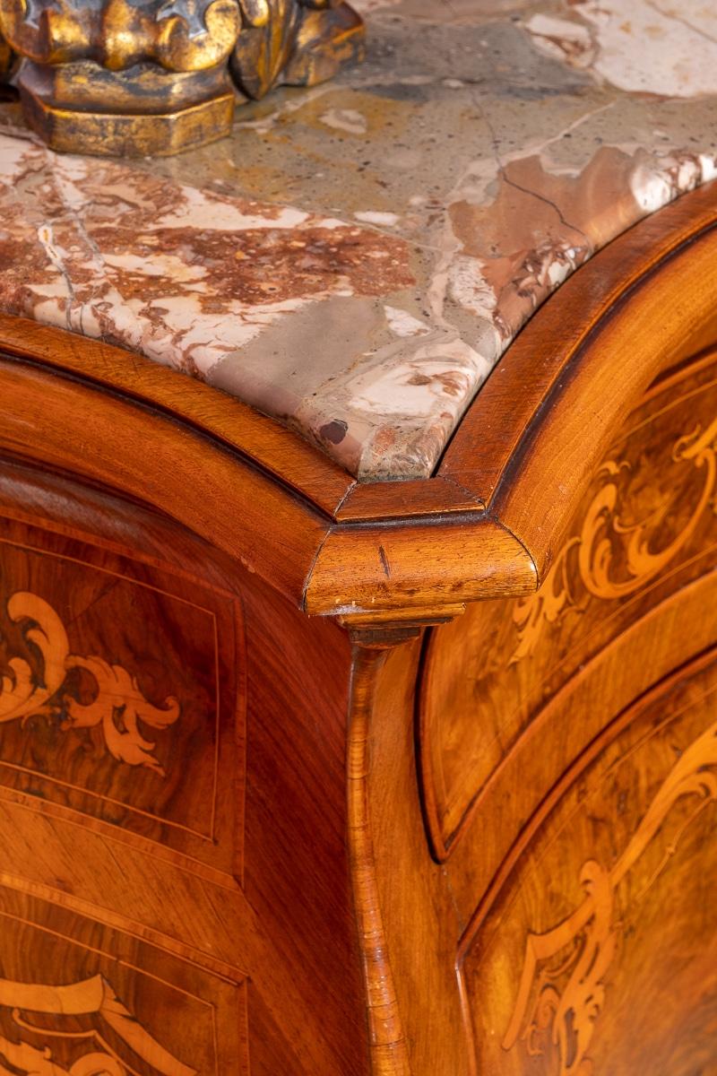 Amazing 6 Piece French Burr Walnut and Marquetry Bedroom Suite