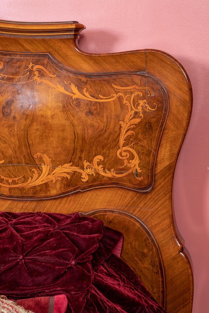 Amazing 6 Piece French Burr Walnut and Marquetry Bedroom Suite
