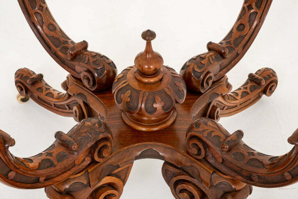 Exceptional Burr Walnut Irish Centre Table
