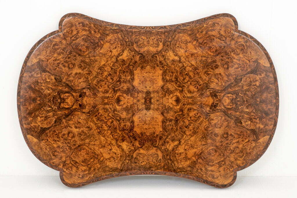 Exceptional Burr Walnut Irish Centre Table