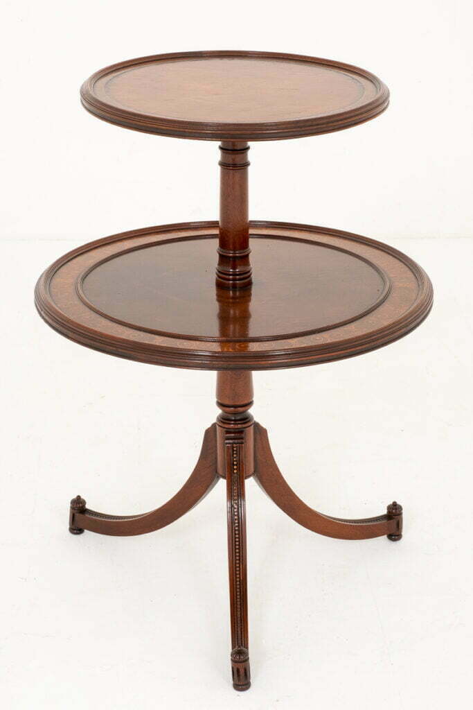 Pretty Mahogany Regency Style 2 Tier Occasional Table