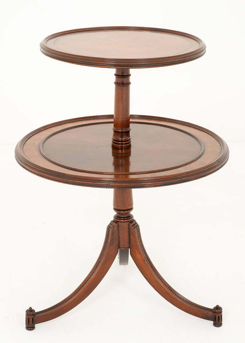 Pretty Mahogany Regency Style 2 Tier Occasional Table