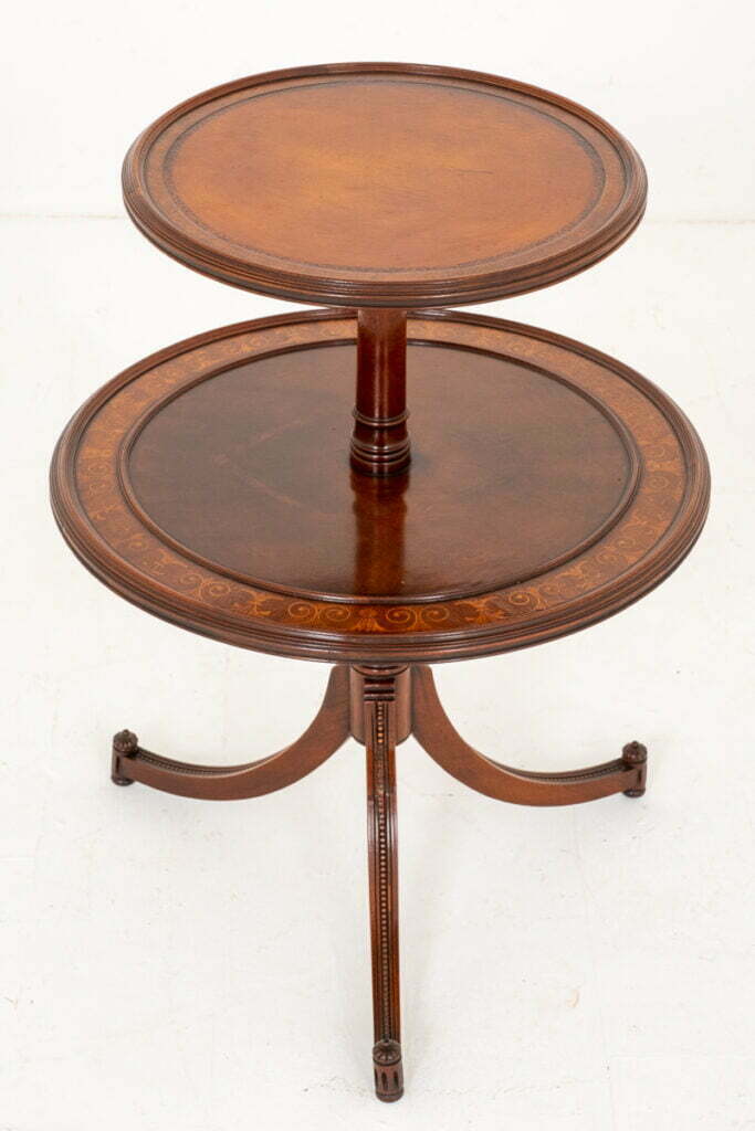Pretty Mahogany Regency Style 2 Tier Occasional Table