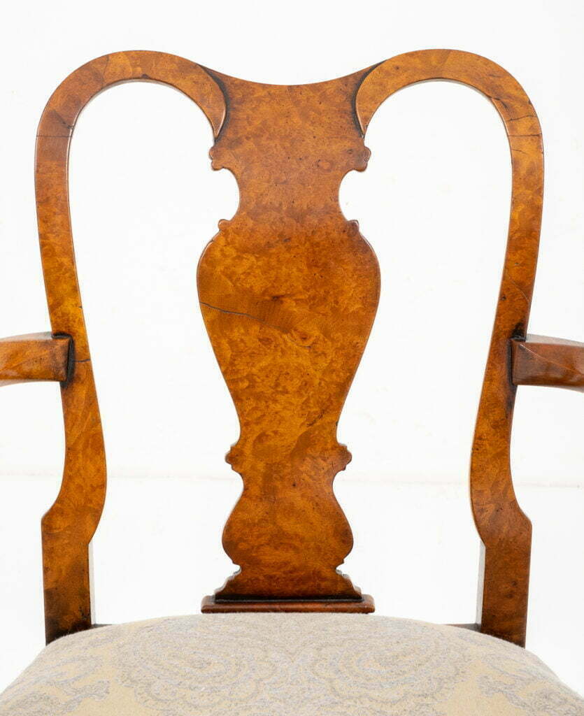Walnut Queen Anne Style Childs Chair