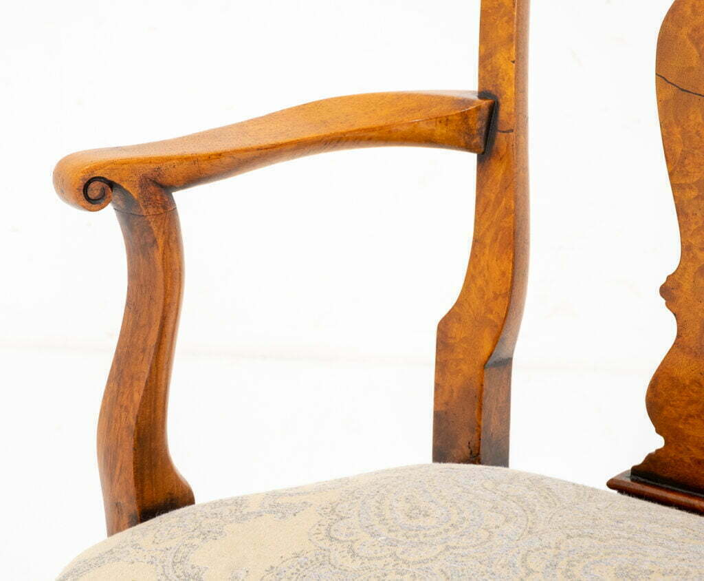 Walnut Queen Anne Style Childs Chair