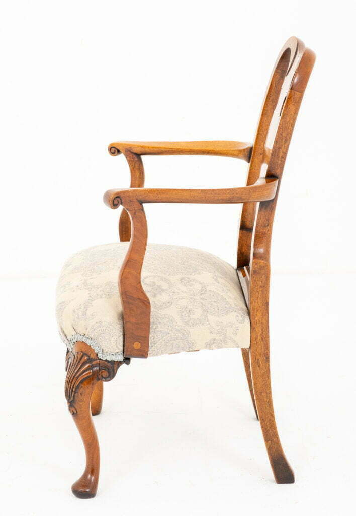 Walnut Queen Anne Style Childs Chair