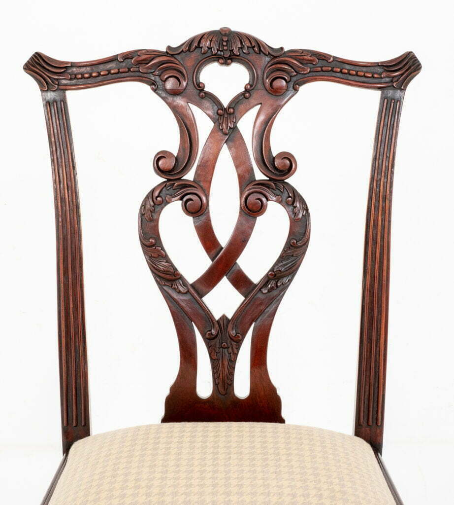 Good Set of 8 Chippendale Style Mahogany Dining Chairs