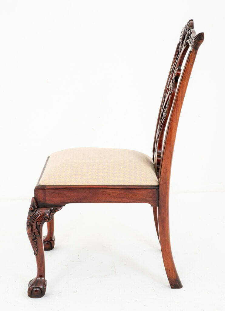 Good Set of 8 Chippendale Style Mahogany Dining Chairs