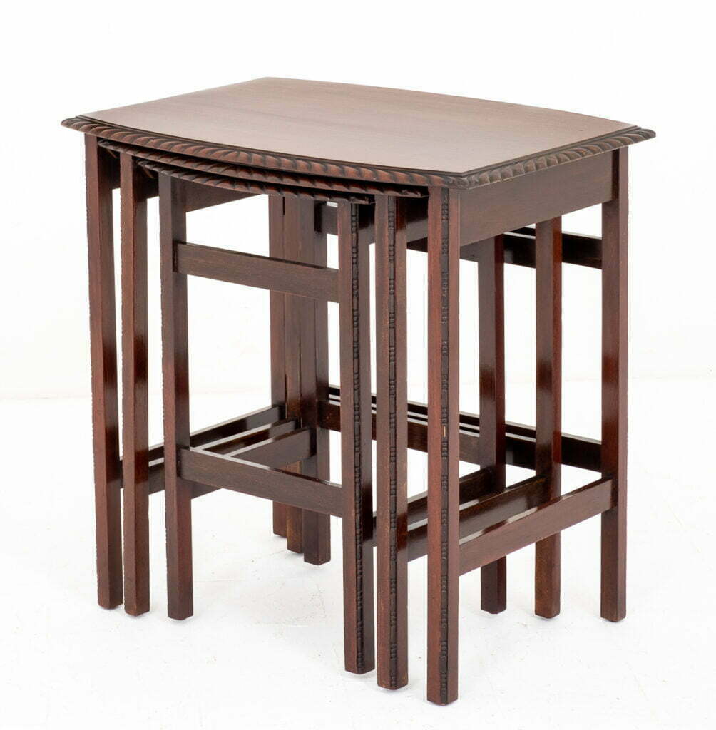 Mahogany Nest of 3 Table