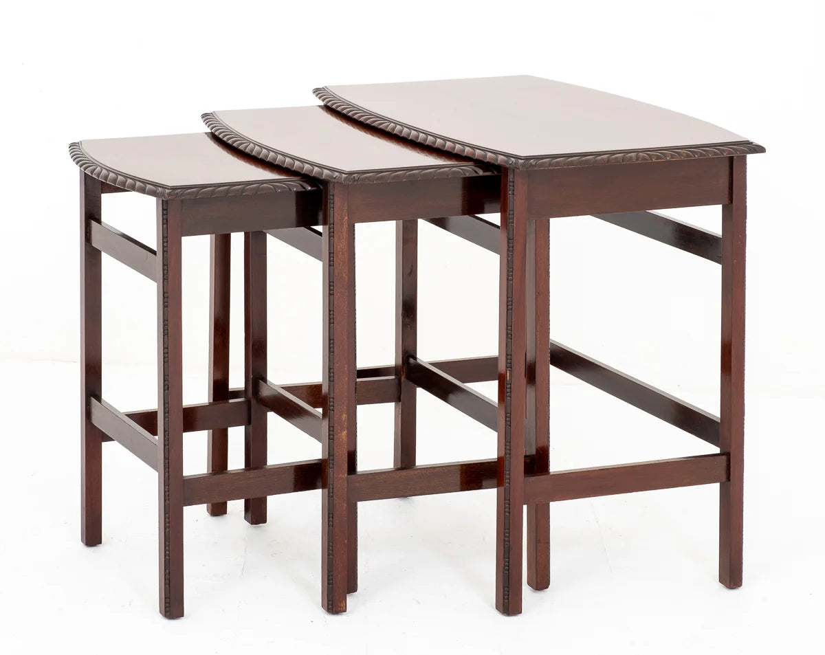 Mahogany Nest of 3 Table