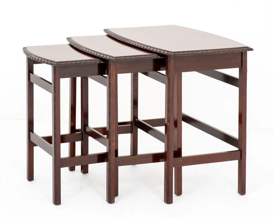 Mahogany Nest of 3 Table