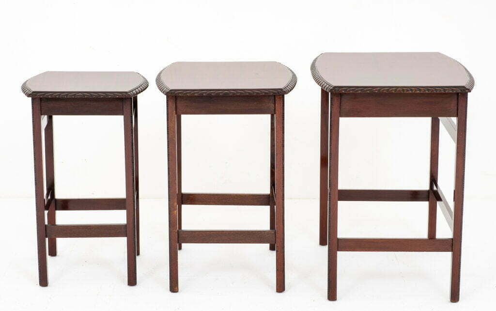 Mahogany Nest of 3 Table