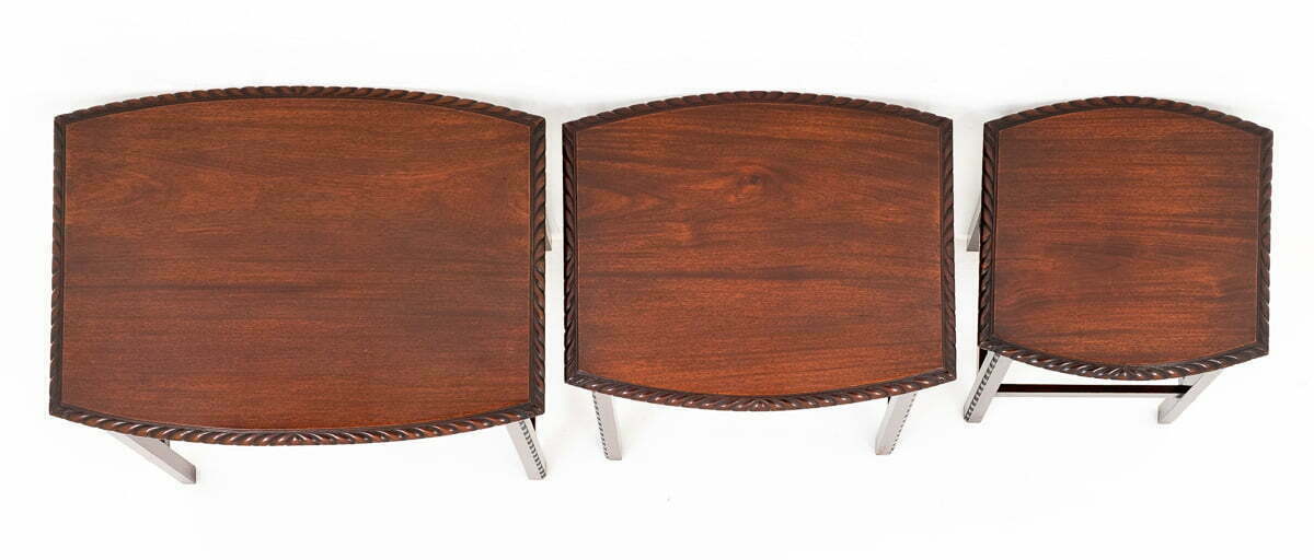 Mahogany Nest of 3 Table