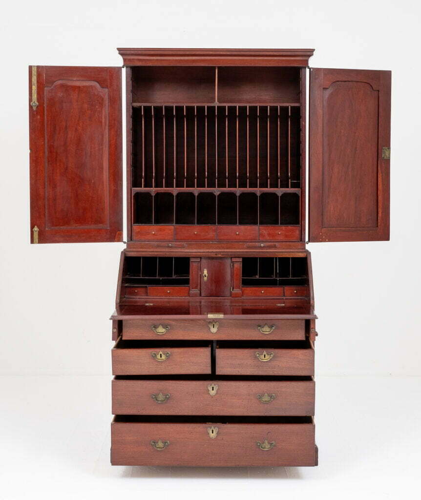 Wonderful Georgian Mahogany Bureau Bookcase