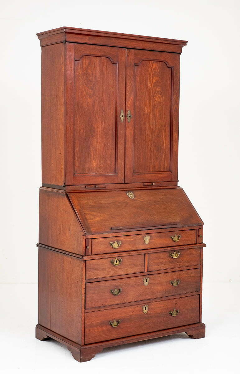 Wonderful Georgian Mahogany Bureau Bookcase