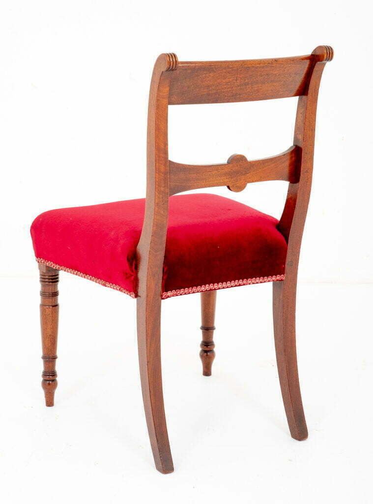 Good Set 8 Mahogany Regency Bar Back Dining Chairs