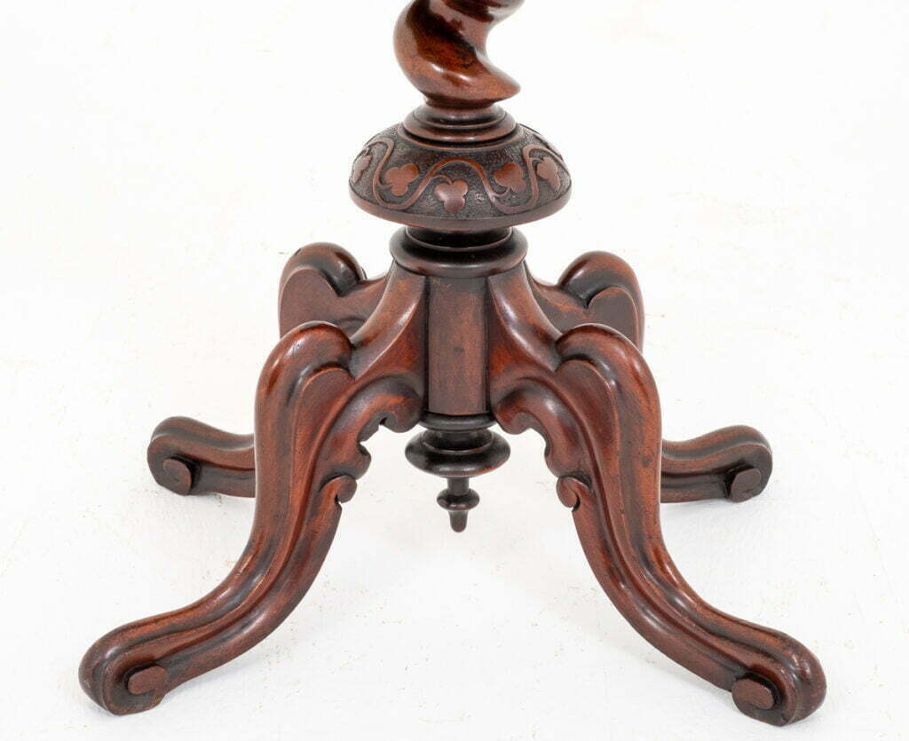 Unusual Mahogany Drop Leaf Occasional Table