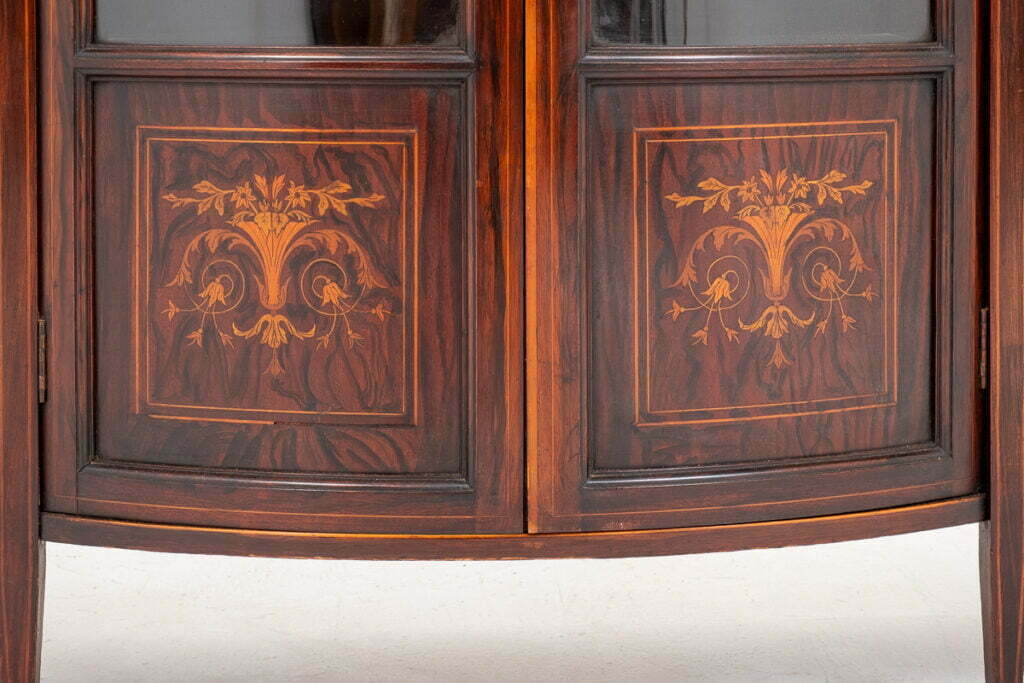 Superb Edwards and Roberts Sheraton Revival Inlaid Side Cabinet