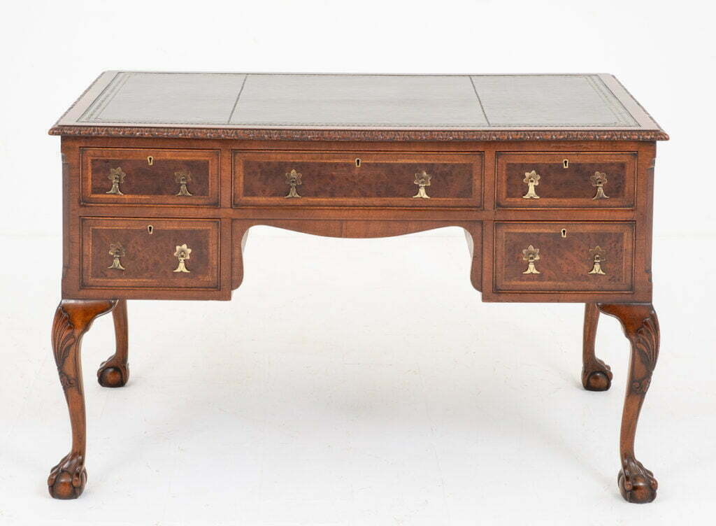 Walnut Chippendale Style Writing Table