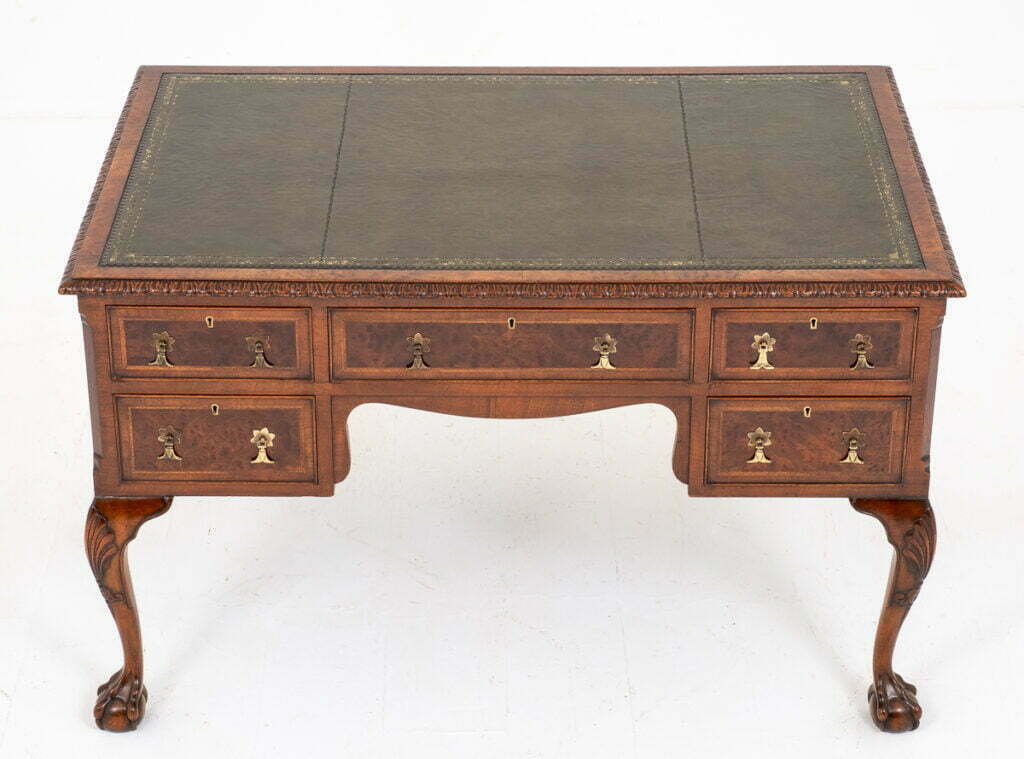 Walnut Chippendale Style Writing Table