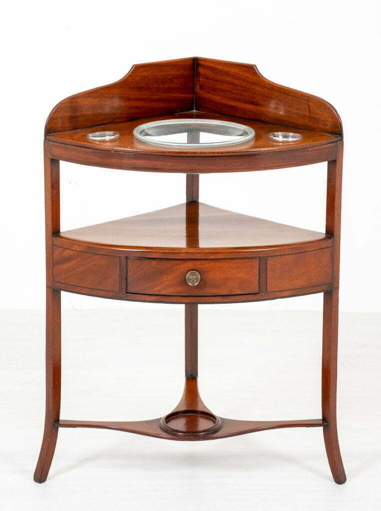 Mahogany Regency Corner Washstand