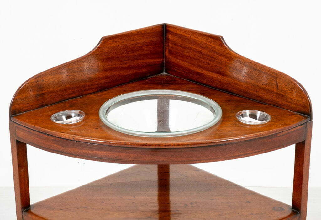 Mahogany Regency Corner Washstand