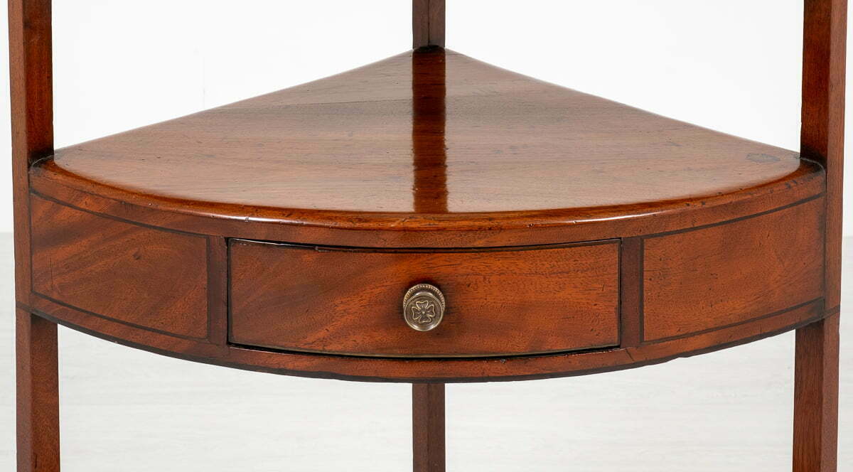Mahogany Regency Corner Washstand