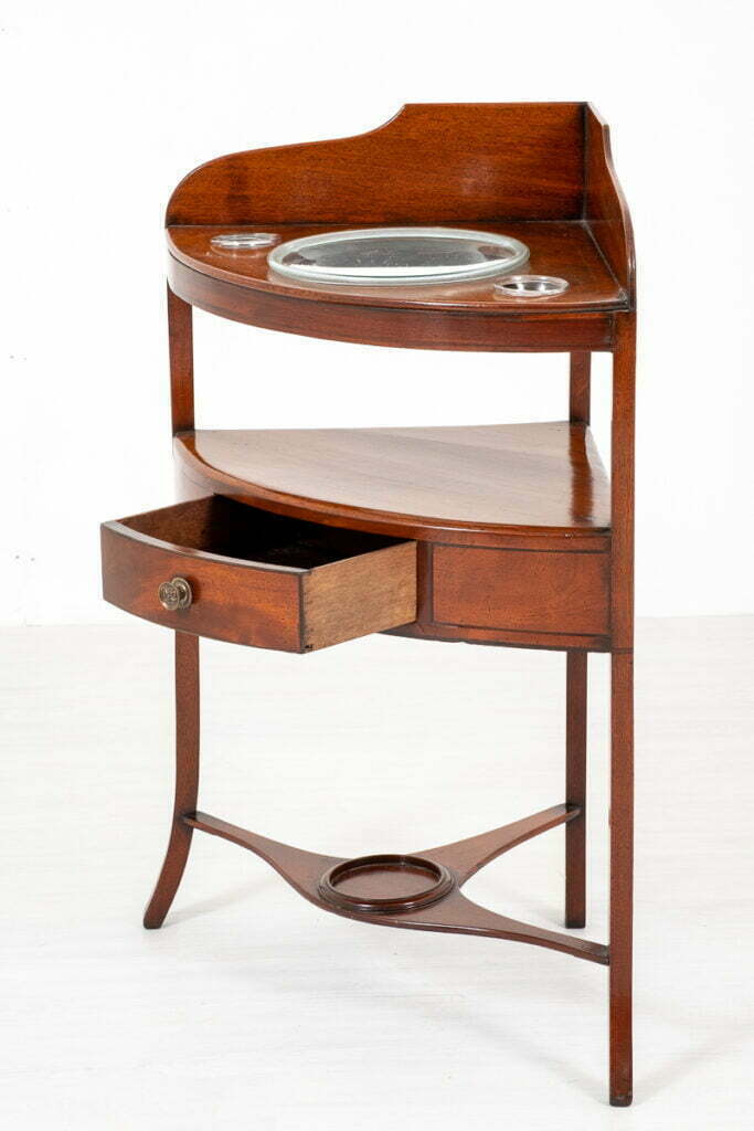 Mahogany Regency Corner Washstand