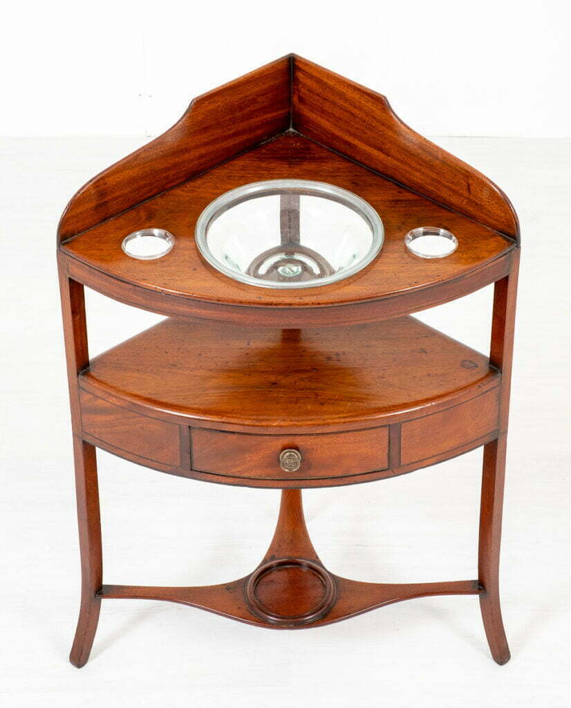 Mahogany Regency Corner Washstand